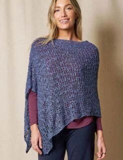 Handwoven Riva Knit Poncho -Sivana Spirit Shop LR06 DEN 1 1