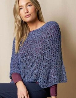 Handwoven Riva Knit Poncho -Sivana Spirit Shop LR06 DEN 3 1