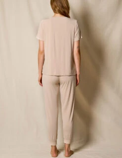 Bamboo Sleep Joggers - Almond -Sivana Spirit Shop QE11 DOE 12