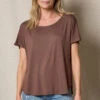 Bamboo Dolman Tee - Chocolate