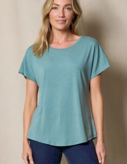 Bamboo / Organic Cotton Dolman Tee - Marmalade Small Only -Sivana Spirit Shop SIVANA032120245836