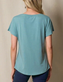 Bamboo / Organic Cotton Dolman Tee - Marmalade Small Only -Sivana Spirit Shop SIVANA032120245843