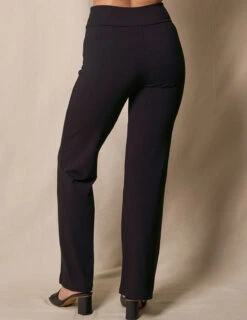 Bamboo / Organic Cotton Classic Straight Leg Pants - Black -Sivana Spirit Shop SIVANA032820246176