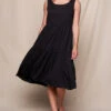 Linen / Bamboo Addison Dress - Black