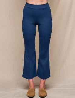 Bamboo Ponte Knit Flare Pants - Navy -Sivana Spirit Shop SIVANA0415252565 final