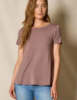 Bamboo Relaxed Tee - Mocha
