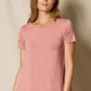 Bamboo Relaxed Tee - Rosewater