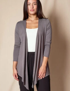 Bamboo Open Front Jacket - Grey -Sivana Spirit Shop SIVANA070320249068 d109d832 bda7 4bd4 bbbf b7515fa60858