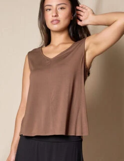 Bamboo Flowy V-Neck Tank -Sivana Spirit Shop SIVANA070320249382 T