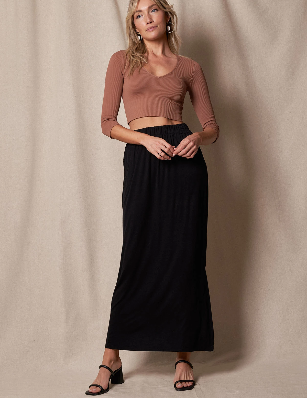 Bamboo Straight Maxi Skirt 3 Bamboo Straight Maxi Skirt - Image 3
