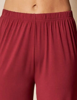 Bamboo Capri Pajama Pants - Burgundy -Sivana Spirit Shop SIVANA101120249093 final D