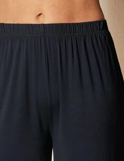 Bamboo Capri Pajama Pants - Black 8 Bamboo Capri Pajama Pants - Black -Sivana Spirit Shop SIVANA101120249123 final D