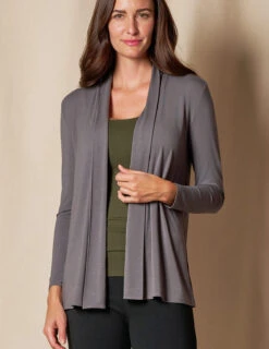 Bamboo 240 Banded Front Jacket - Grey -Sivana Spirit Shop SIVANA101120249291 final