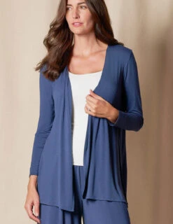 Bamboo Yoga Wrap - Shorter Length - Navy