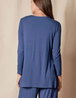 Bamboo Yoga Wrap - Shorter Length - Navy -Sivana Spirit Shop SIVANA101120249549 final W