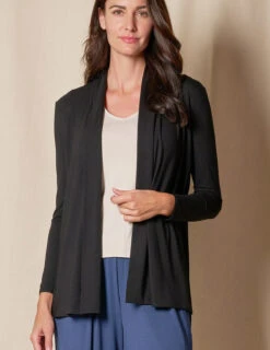 Bamboo 240 Banded Front Jacket - Black -Sivana Spirit Shop SIVANA101120249591 final