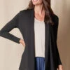 Bamboo 240 Banded Front Jacket - Black