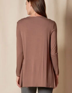 Bamboo Yoga Wrap - Shorter Length - Chocolate -Sivana Spirit Shop SIVANA101120249779 final