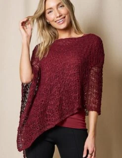 Handwoven Riva Knit Poncho -Sivana Spirit Shop SIVANA1031 0475 final T