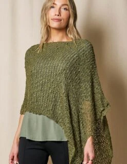 Handwoven Riva Knit Poncho -Sivana Spirit Shop SIVANA1031 0550 final T