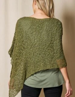 Handwoven Riva Knit Poncho -Sivana Spirit Shop SIVANA1031 0554 final T