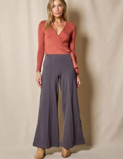 Bamboo Ponte Wide Leg Pants - Grey 17 Bamboo Ponte Wide Leg Pants - Grey -Sivana Spirit Shop SIVANA1031 0672 final