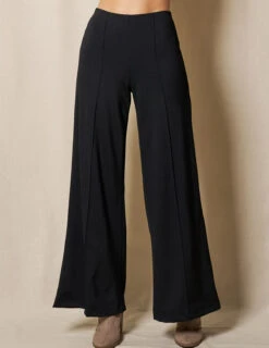 Bamboo Ponte Wide Leg Pants - Black -Sivana Spirit Shop SIVANA1031 0905 final
