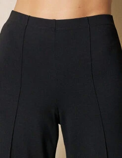 Bamboo Ponte Wide Leg Pants - Black -Sivana Spirit Shop SIVANA1031 0905 final D