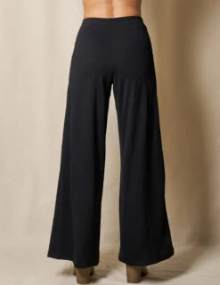 Bamboo Ponte Wide Leg Pants - Black -Sivana Spirit Shop SIVANA1031 0910 final