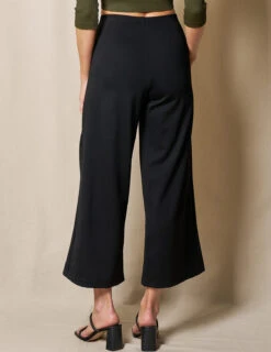 Bamboo Ponte Cropped Pants - Black 10 Bamboo Ponte Cropped Pants - Black -Sivana Spirit Shop SIVANA1031 0931 final 1
