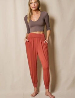 Foldover Waist Bamboo Joggers -Sivana Spirit Shop SIVANA1031 1101 final