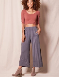 Bamboo Flowy Crop Pants -Sivana Spirit Shop SIVANA11012023 6381
