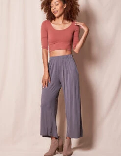 Bamboo Flowy Crop Pants -Sivana Spirit Shop SIVANA11012023 6383