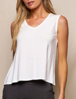 Bamboo Flowy V-Neck Tank -Sivana Spirit Shop SIVANA3379 T