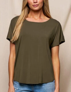 Bamboo Dolman Tee - Olive 7 Bamboo Dolman Tee - Olive -Sivana Spirit Shop SIVANA3480