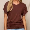 Bamboo Dolman Tunic - Cocoa