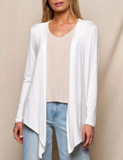 Bamboo Open Front Jacket - Soft White 6 Bamboo Open Front Jacket - Soft White -Sivana Spirit Shop SIVANA3652