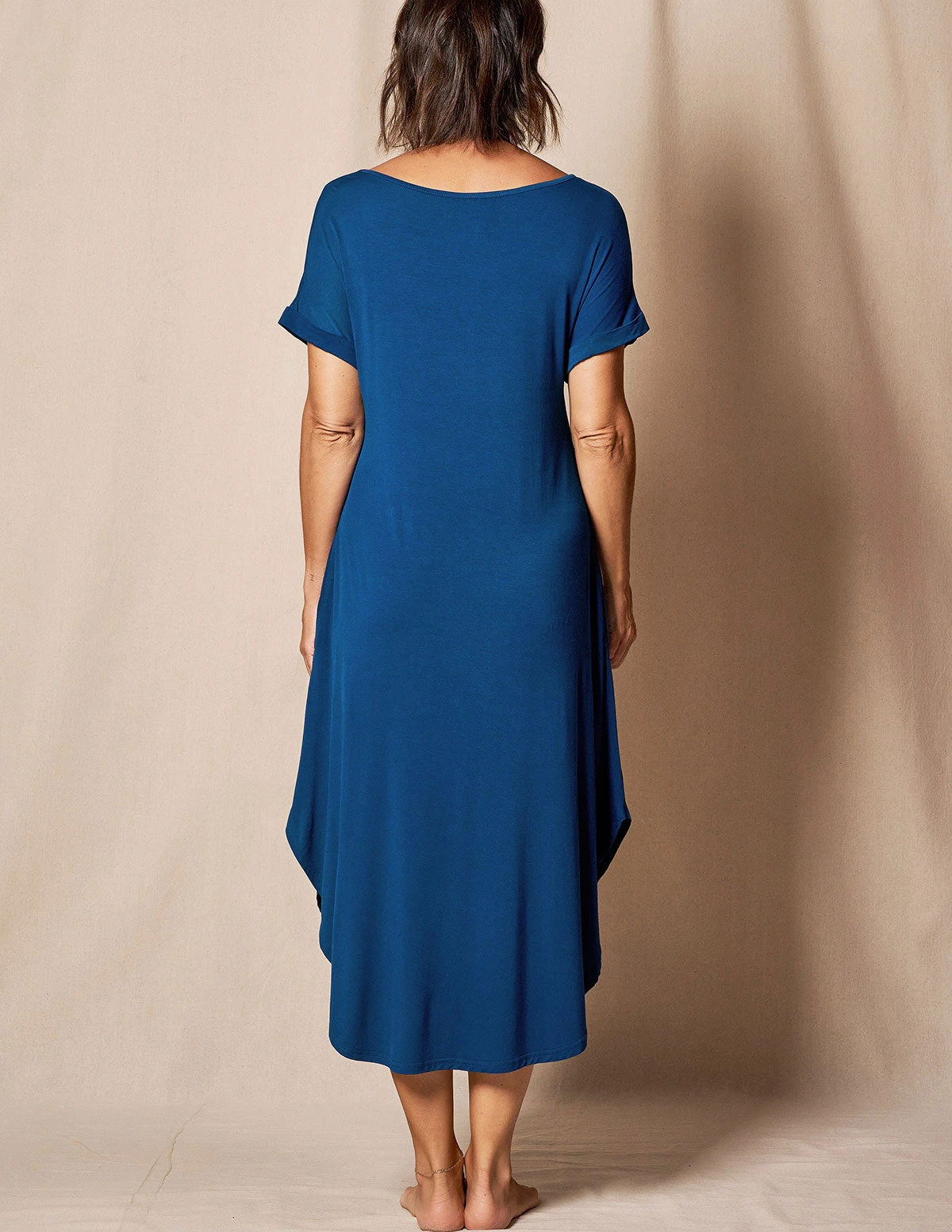 Bamboo Sleep Dress - Atlantic Blue 2 Bamboo Sleep Dress - Atlantic Blue - Image 2