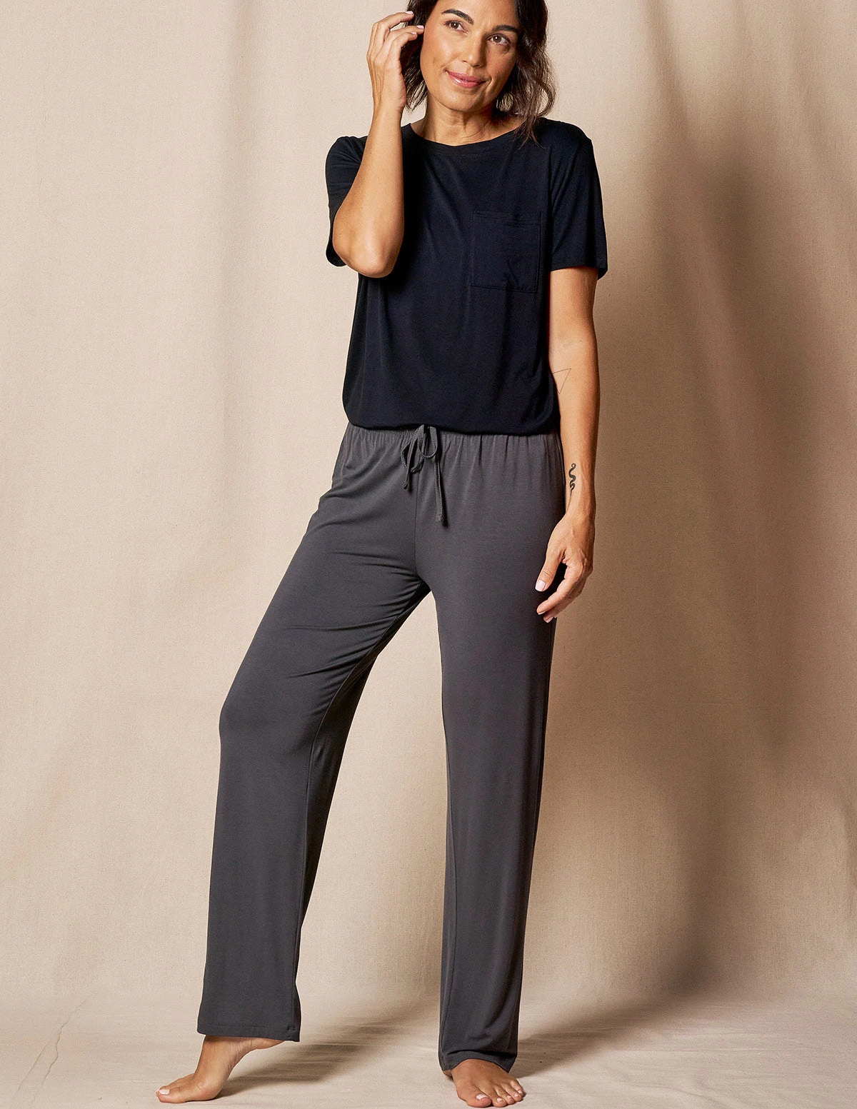 Bamboo Sleep Pants - Grey 1 Bamboo Sleep Pants - Grey