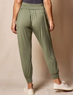 Foldover Waist Bamboo Joggers -Sivana Spirit Shop SIVANASPIRIT 08292024 3379 C2