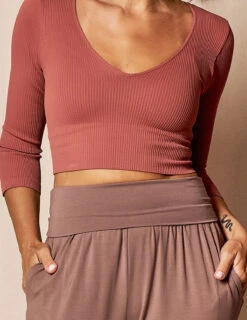 Foldover Waist Bamboo Joggers -Sivana Spirit Shop SIVANASPIRIT 08292024 4245 C