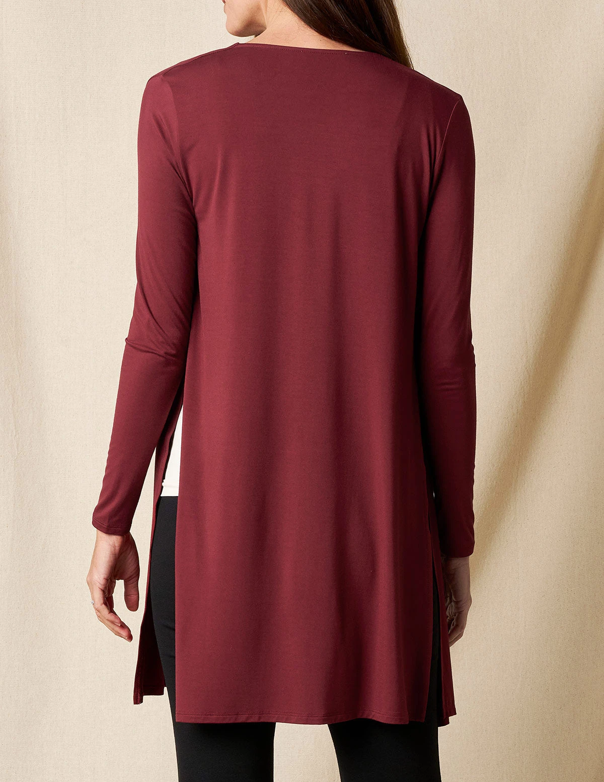 Bamboo Yoga Wrap - Cabernet 3 Bamboo Yoga Wrap - Cabernet - Image 3