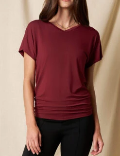 Bamboo Dolman Tunic - Cabernet 8 Bamboo Dolman Tunic - Cabernet -Sivana Spirit Shop SO13 CAB 6