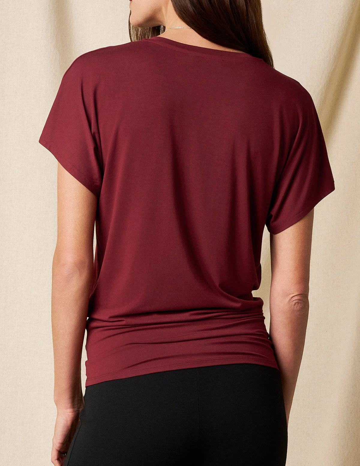 Bamboo Dolman Tunic - Cabernet 3 Bamboo Dolman Tunic - Cabernet - Image 3