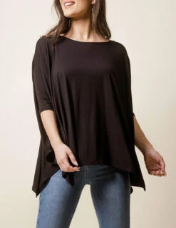 Bamboo Poncho Top -Sivana Spirit Shop SO28 BLA 2