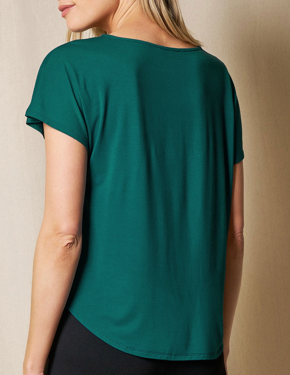 Bamboo Dolman Tee - Teal 2 Bamboo Dolman Tee - Teal - Image 2