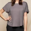 Bamboo Dolman Tee - Grey