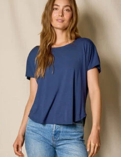 Bamboo Dolman Tee - Navy -Sivana Spirit Shop SO39 NAV 1 1
