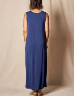 Bamboo A-Line Tank Dress - Navy -Sivana Spirit Shop SO92 NAV 3