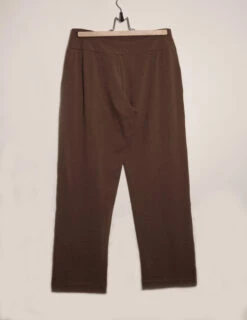 Bamboo / Organic Cotton Flat Waist Ankle Pants - Walnut -Sivana Spirit Shop TL54 CCFS back